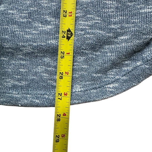 Roxy Blue Heather Sweatshirt Hoodie Terry Cloth Long Sleeve Kangaroo pocket M - Picture 4 of 10